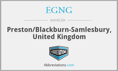 What is the abbreviation for preston/blackburn-samlesbury, united kingdom?
